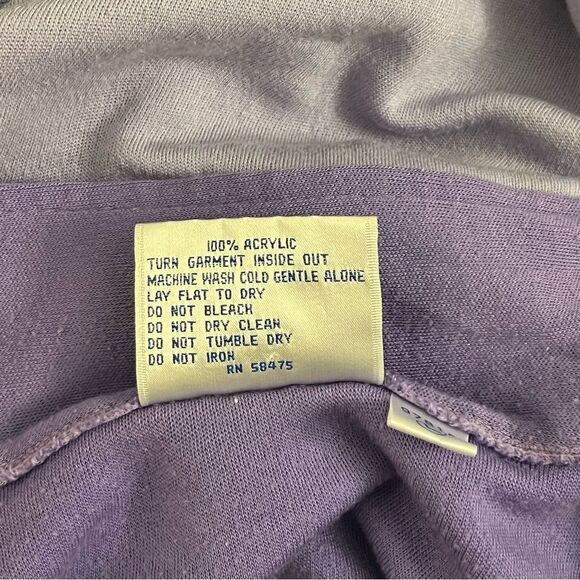 Vtg 70s 80s Wilson’s Pastel Lavender Purple color block Full Zip Track Jacket L - Picture 6 of 12